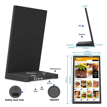 ELC WL1539T L型Androidタブレット IP65防塵防水 Synage